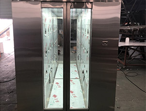 不銹鋼隱自動移門風淋通道